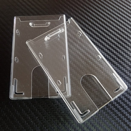 Hard Pouch (J2) Vertical Clear - Paper size 5.5 x 9 cm - Sign and Display UAE