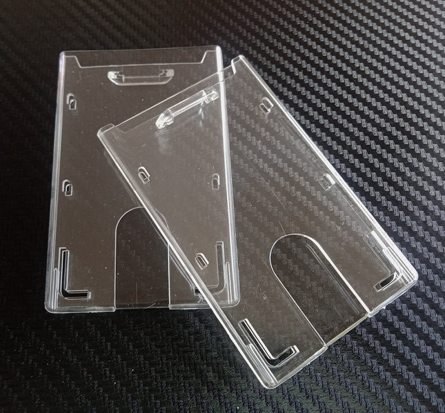 Hard Pouch (J2) Vertical Clear - Paper size 5.5 x 9 cm - Sign and Display UAE