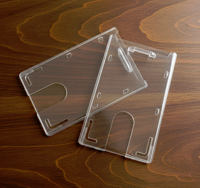 Hard Pouch (J2) Vertical Clear - Paper size 5.5 x 9 cm