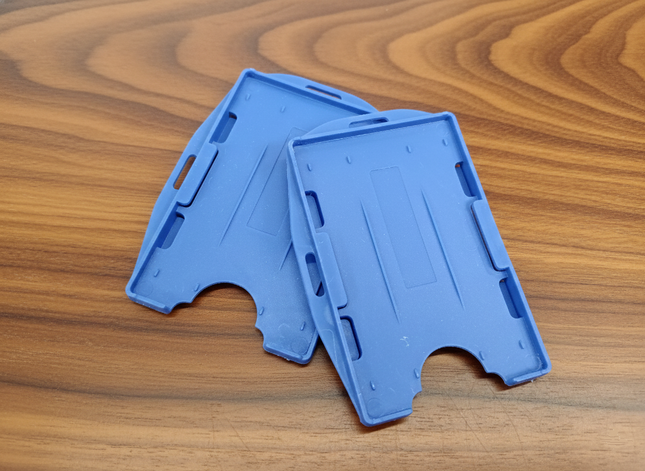 Hard Pouch (K1) - Double slot Blue - Paper size 5.3x8.5cm