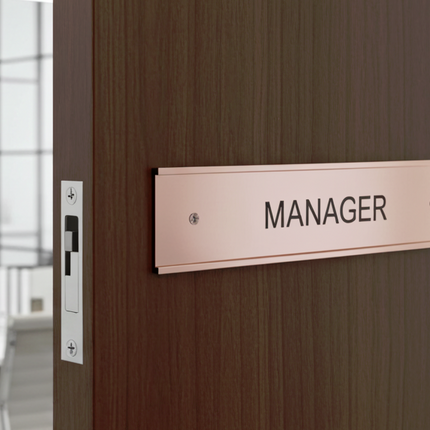 Door name holder Gold - Size 2" x 10" (5cms x 25cms)