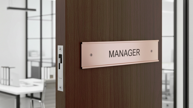 Door name holder Gold - Size 2" x 10" (5cms x 25cms)