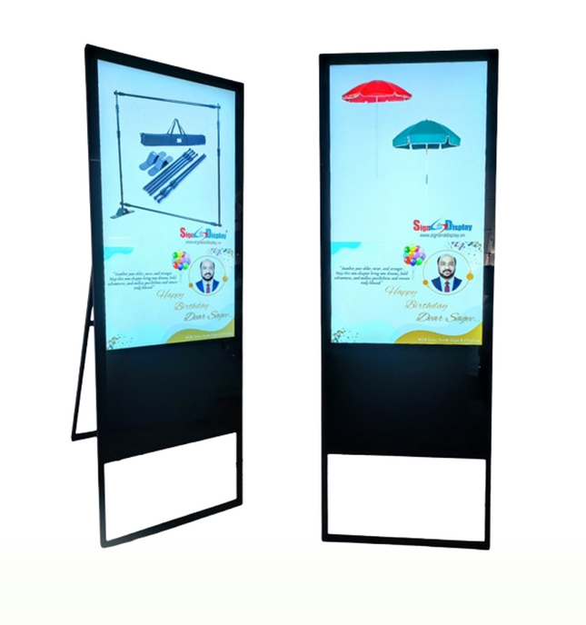 Automatic Electronic Display Stand, 43" - Single side - Sign and Display UAE