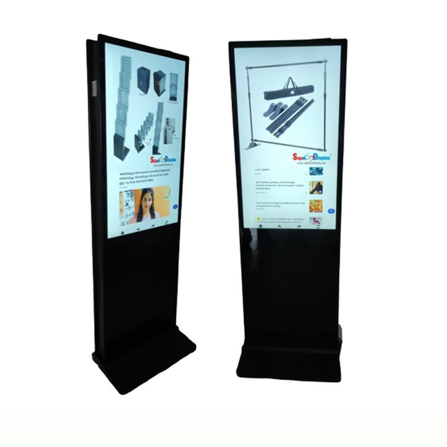 Double side Automatic Electronic Display Stand, 43" - Sign and Display UAE
