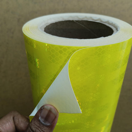 Lemon Green -High Intensity- Diamond Grade seamless PET reflective sticker