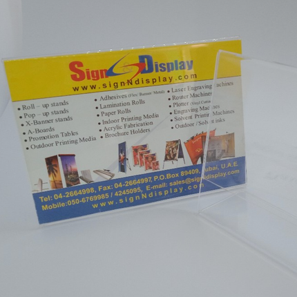 Table Top Leaflet Holder - A5 (L Type) Landscape SDAD - Sign and Display UAE