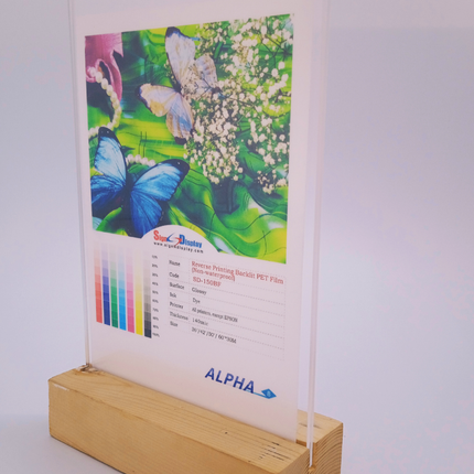 Acrylic Leaflet Holder A5 - WoodenÃ‚ BaseÃ‚ -Ã‚ SDAD - Sign and Display UAE