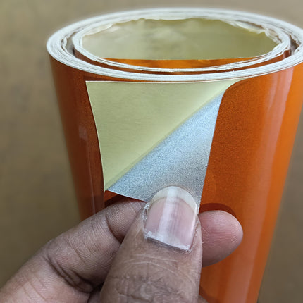 Orange Reflective Sticker for Signs and Safety Markings