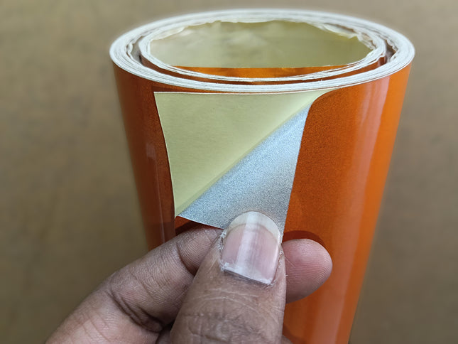 Orange Reflective Sticker for Signs and Safety Markings