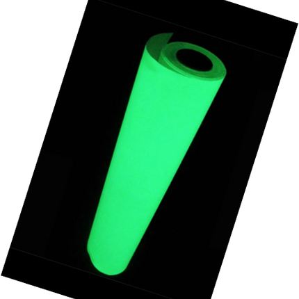 Glow-in-the-Dark Photoluminescent Vinyl Printable Deep Green