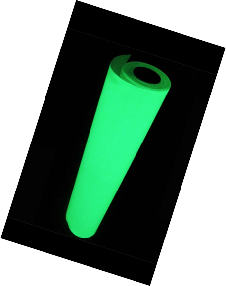 Glow in the Dark ( Photoluminescent ) DEEP GREEN  Printable 1.24 x 45.7M