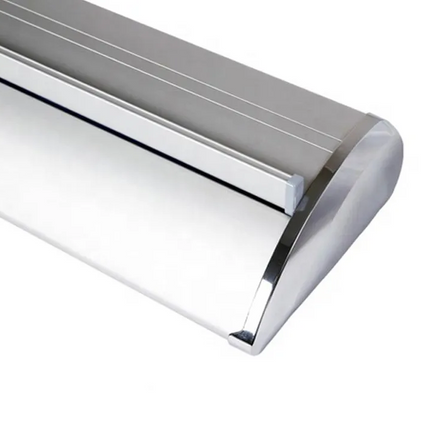 Roll Up Stand with Chrome Caps Single Side 200 x 200cms - Sign and Display UAE