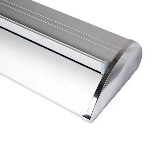 Roll Up Stand with Chrome Caps Single Side 200 x 200cms - Sign and Display UAE