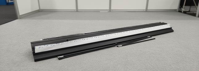 Roll Up Stand Broad base 200 x 200 cms Heavy Duty - Trinity- Black