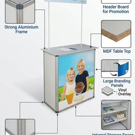 Marketing Promo Table Sales Counter In UAE