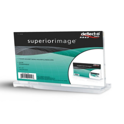 T shape magnet Leaflet Holder(Landscape) DL (MLDN) T-105 - Sign and Display UAE