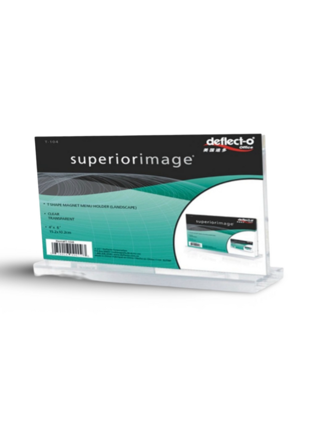 T shape magnet Leaflet Holder(Landscape) DL (MLDN) T-105 - Sign and Display UAE