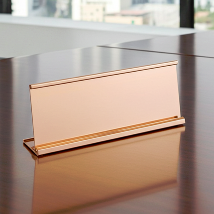 Table Name Holder - Rose Gold Size 2" x 10" (5cms x 25cms)