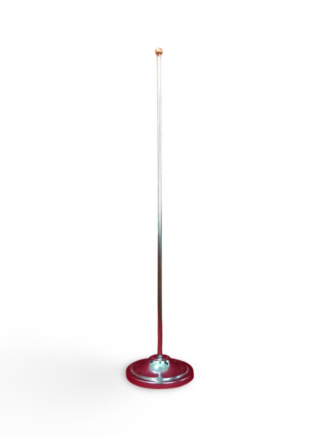 Table top flag stand Gold with Golden ball top 38cm height - Sign and Display UAE