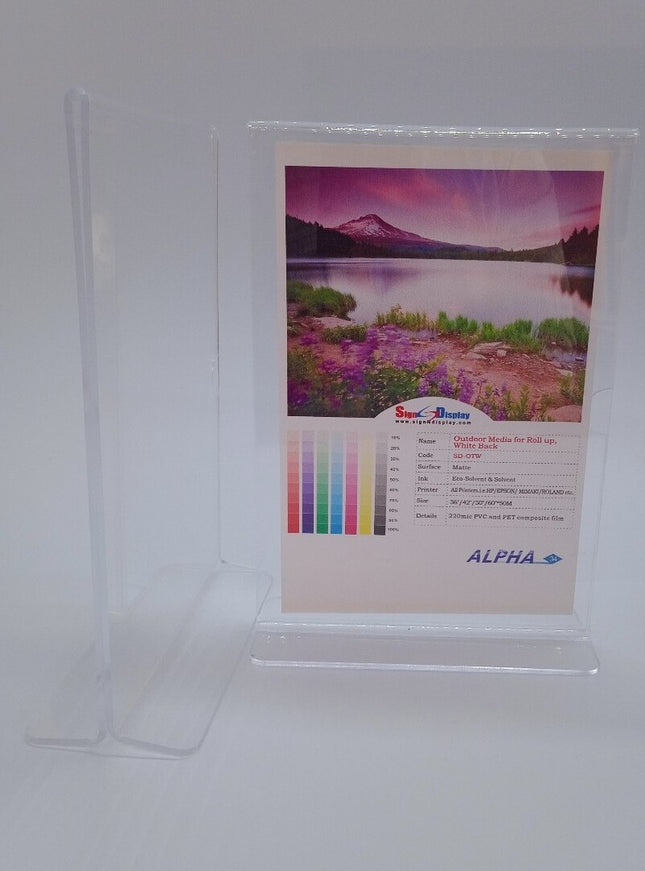Table Top Leaflet Holder - A5 (L Type) SDAD - Sign and Display UAE