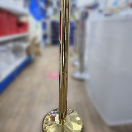 Q Stand - Retractable Gold Post - Without Band