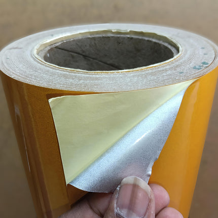 Reference Only Yellow Sticker Sample Yellow Reflective Sticker for Signs and Safety Markings