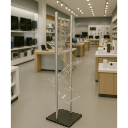 Brochure Holder Zig Zag A4 Non Foldable SDAD