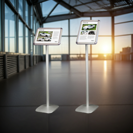 New Info Board  Fixed poster stand A4 - Round corner